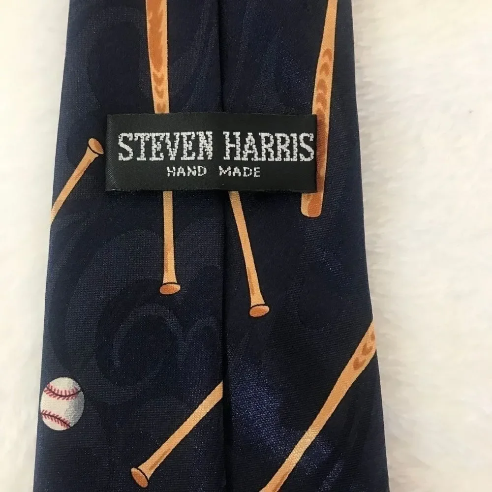 ‎Steven Harris mens baseball print tie